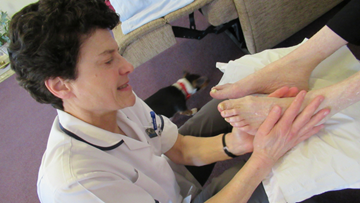 Residents at Harley Grange enjoy monthly pamper session